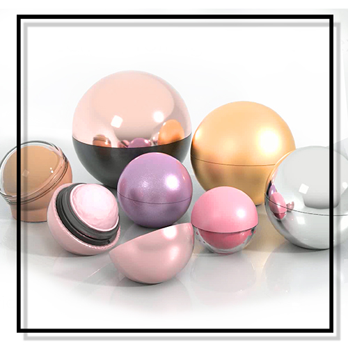 ICS Exclusive Ball shaped cosmetics packaging highlighter strobing concealer contour